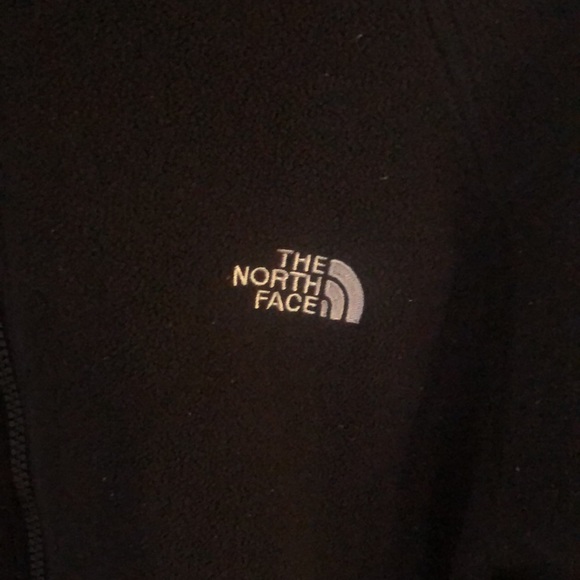 Black fleece North Face zip-up hoodie - Picture 2 of 4